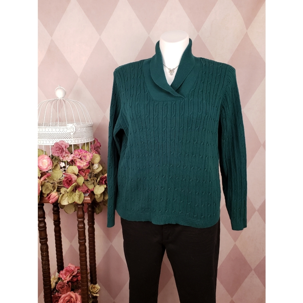 Studio Works | Forest Green Sweater
